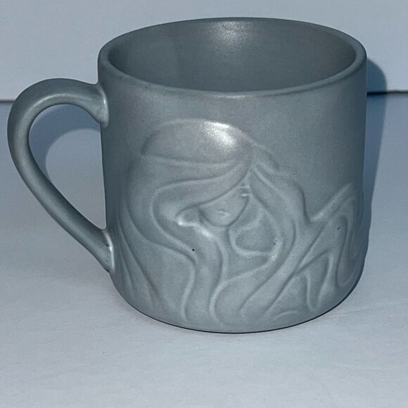 2016 Starbucks Since 71 Coffee Mug Cup Embossed Mermaid Siren Blue Gray 12oz - Picture 1 of 7